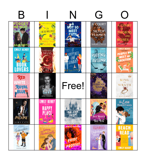 ✨booktok bingo✨ Bingo Card