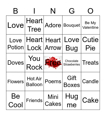 Valentine's Bingo Card