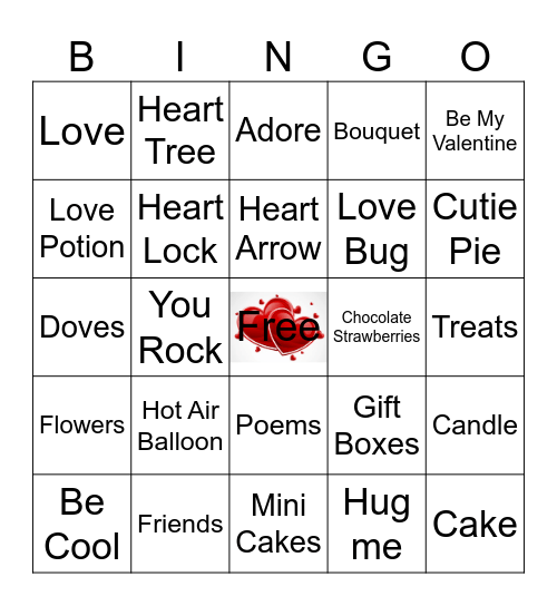 Valentine's Bingo Card