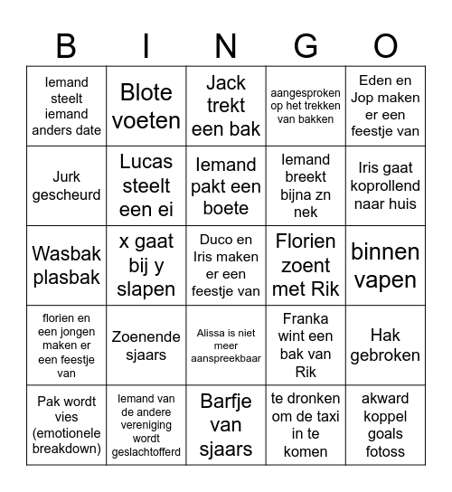 Bingo Card