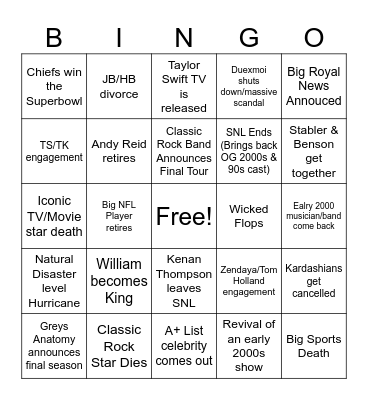 2024 Bingo Card