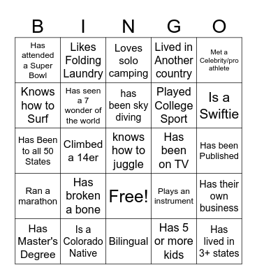 Bingo Card