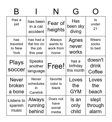 Bingo Card