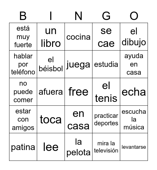 Jorge y Linda Bingo Card