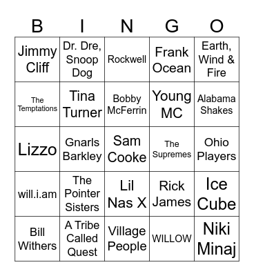 BHM (#49) Bingo Card