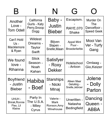 Teamweekend - D1 Bingo Card