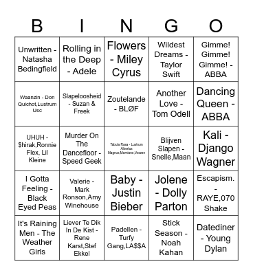 Teamweekend - D1 Bingo Card