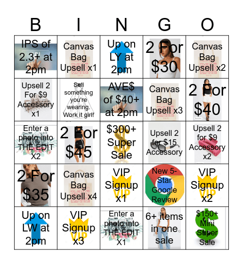 VIC1 Bingo Fridays Bingo Card