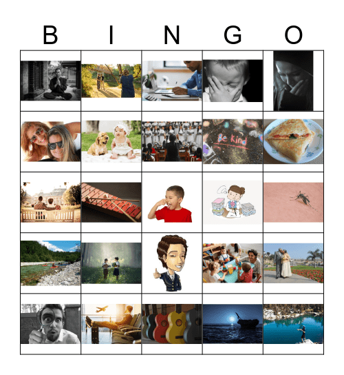 El Abecedario with Words Bingo Card