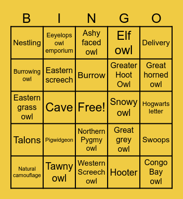 FF BINGO Card