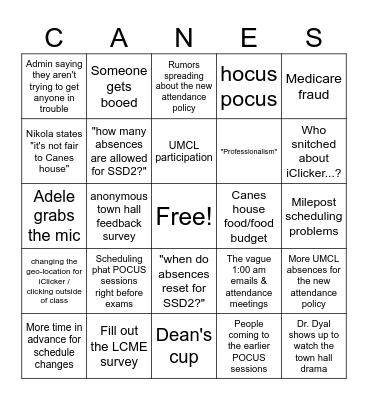 Take a shot every time... Bingo Card