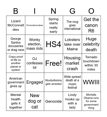 2024 Bingo Card
