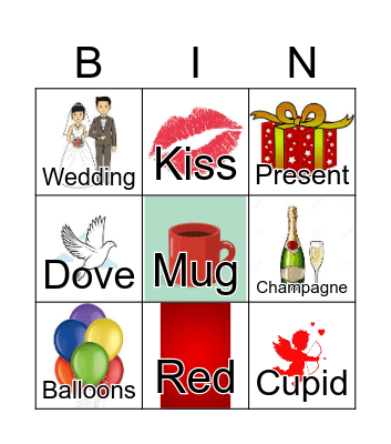 Valentine's Day Bingo Card