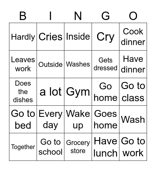Bingo Cards Bingo Card