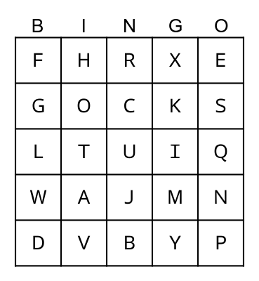 ALKF+ XMAS EDITION Bingo Card