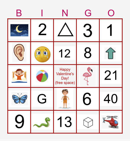 Valentine's Day Trivia Bingo! Bingo Card