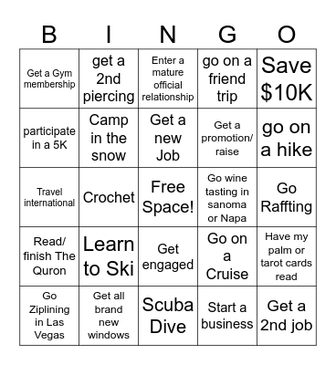 2024 BINGO! Bingo Card