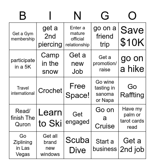 2024 BINGO! Bingo Card