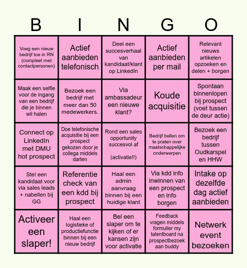 Succes! deze kaart is geldig t/m feb. Bingo Card