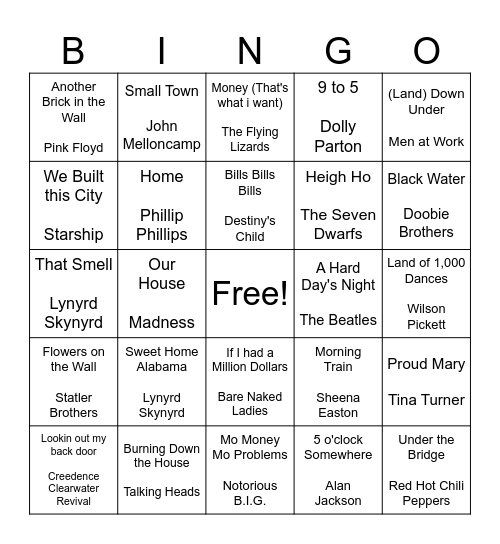 PCPA BINGO! Bingo Card
