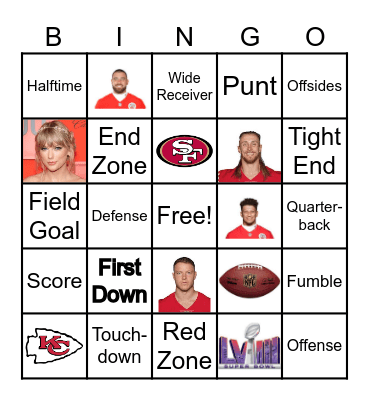 Football Bingo Card