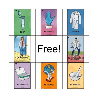 Science Loteria Bingo Card