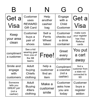 Super Weekend BLACKOUT Bingo Card