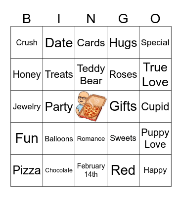 VALENTINE'S DAY FUN Bingo Card