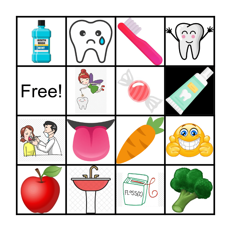 DENTAL BINGO Card