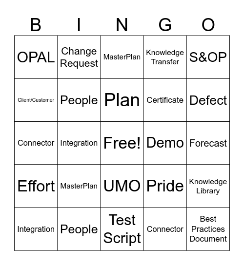 UE Bingo February 2024 Bingo Card