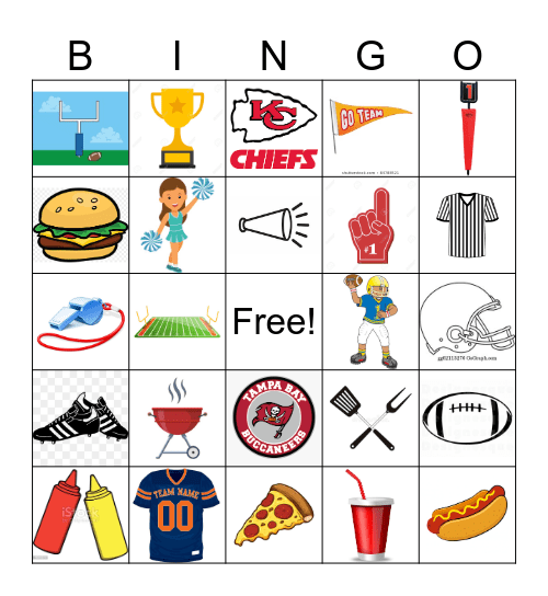 SUPERBOWL Bingo Card