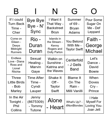 Pat is 60....WHO CARES??? Bingo Card