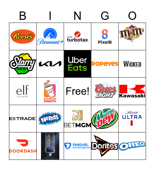 Superbowl 2024 BINGO Card