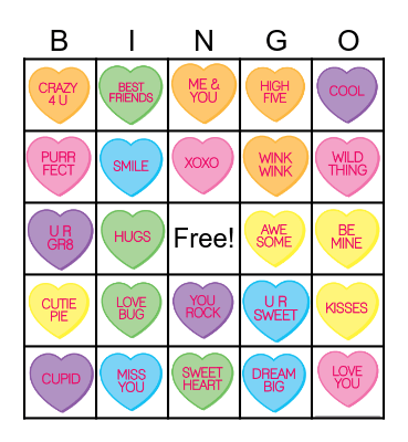 CEAT Valentine's Day BINGO Card