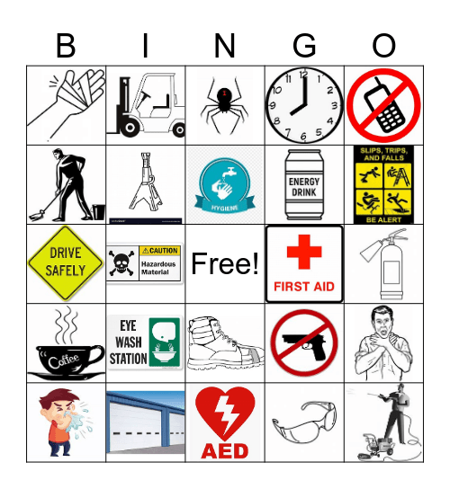 SAFETY Bingo Card