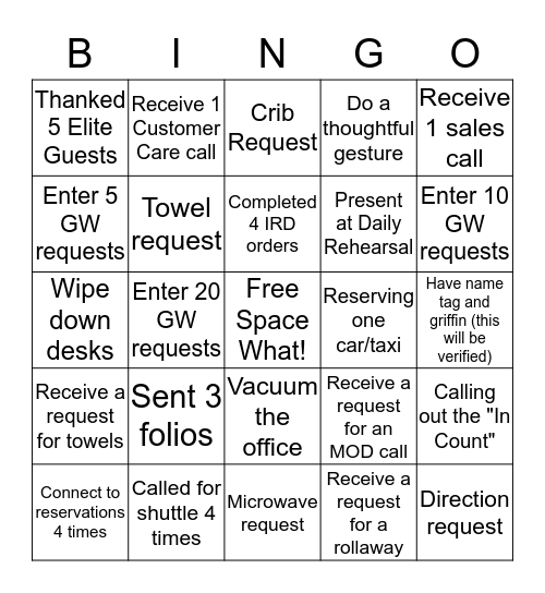 AYS Bingo Card