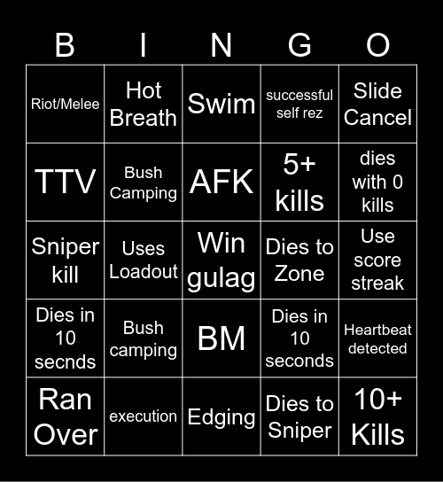 BINGO Card