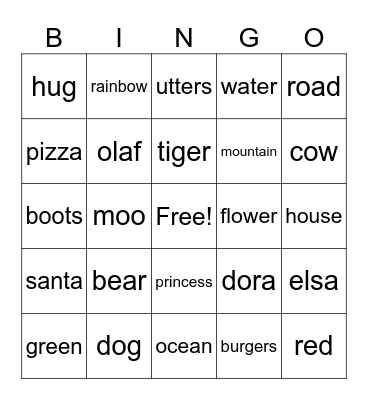 Ily Birthday Bingo Card