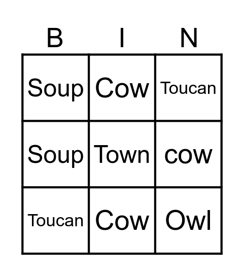 BINGO Card