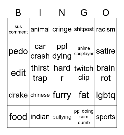 IG REEL BINGO Card