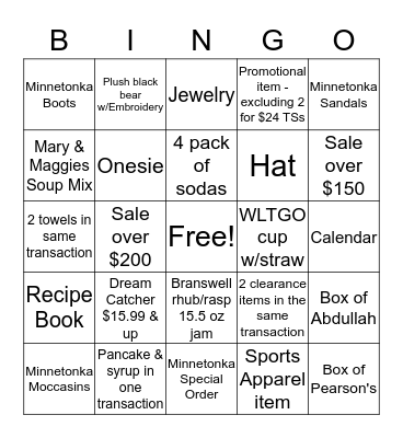 Love From Minnesota May 2016 Bingo Card