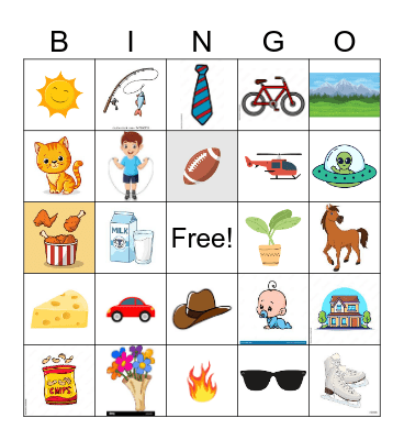 Superbowl Commercial Bingo Card