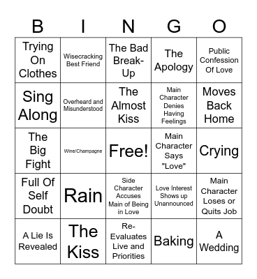 BRIDESMAIDS Bingo Card