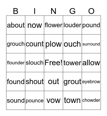 OW/OU Bingo Card