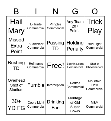 SB 2024 Bingo Card