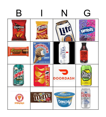 2024 Super Bowl Commercial Bingo Card