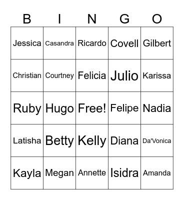 Project QUEST Valentine's Day Bingo Card