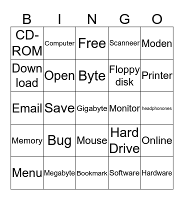 Logan Tech Bingo Card