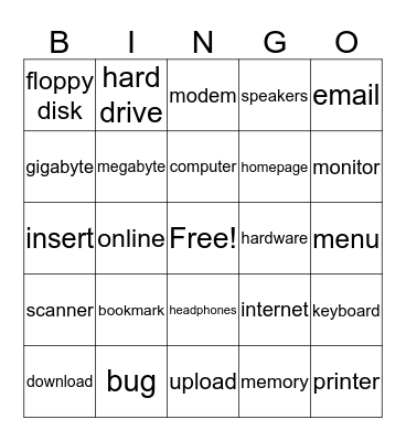 Savanna Tech Bingo Card