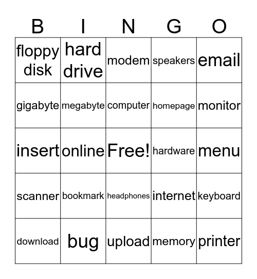 Savanna Tech Bingo Card